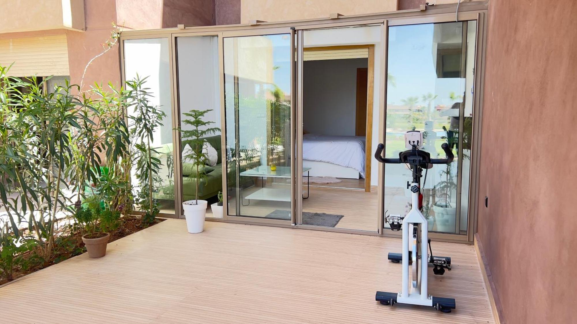 Appartement De Luxe Avec Jardin Vue Sur La Piscine Golf Securise 24H Sur 24 A 5 Minutes De L Aeroport Marrákes Kültér fotó