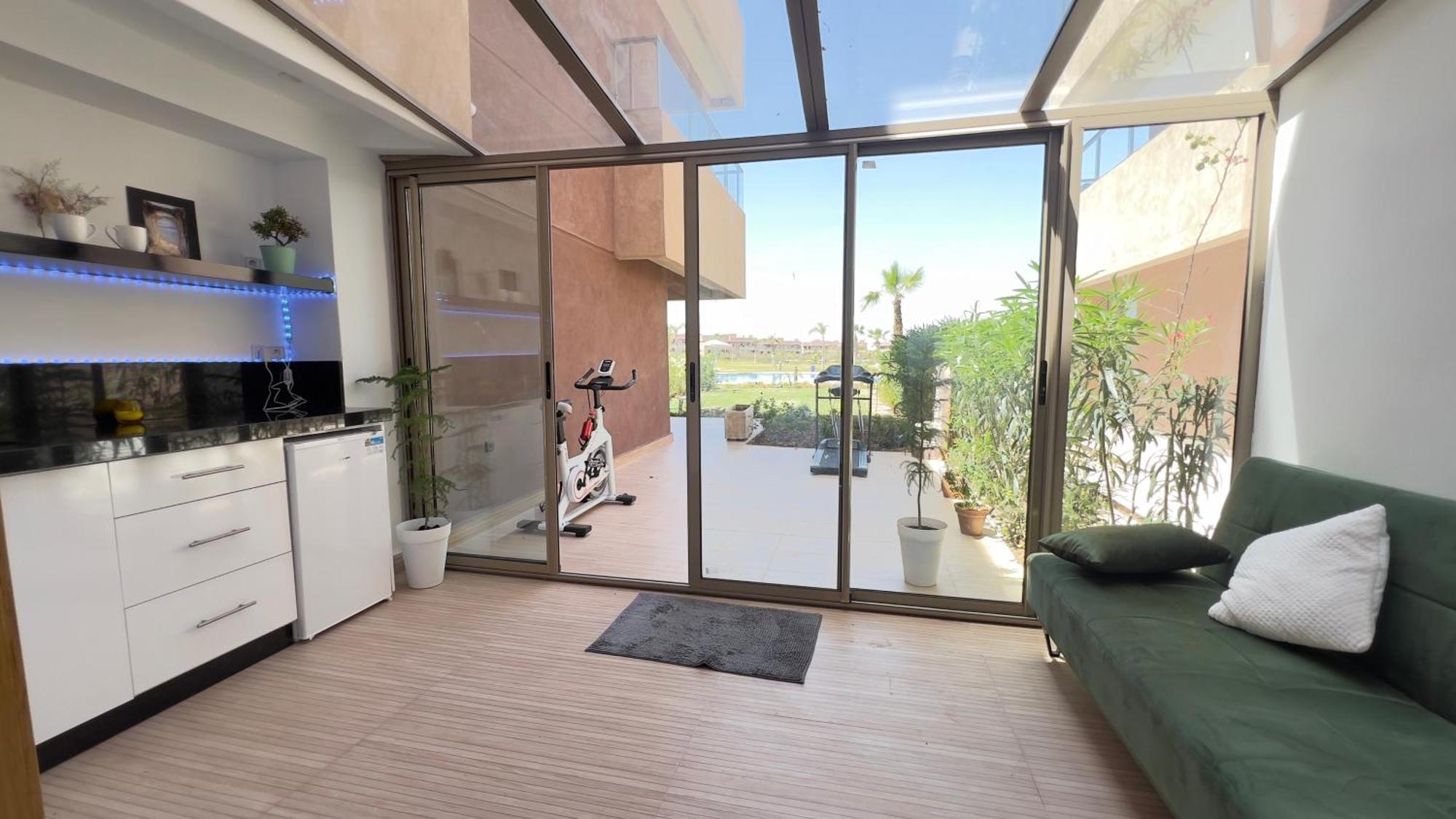 Appartement De Luxe Avec Jardin Vue Sur La Piscine Golf Securise 24H Sur 24 A 5 Minutes De L Aeroport Marrákes Kültér fotó